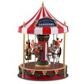 Lemax Multicolored Cheer Carousel Christmas Village 14821